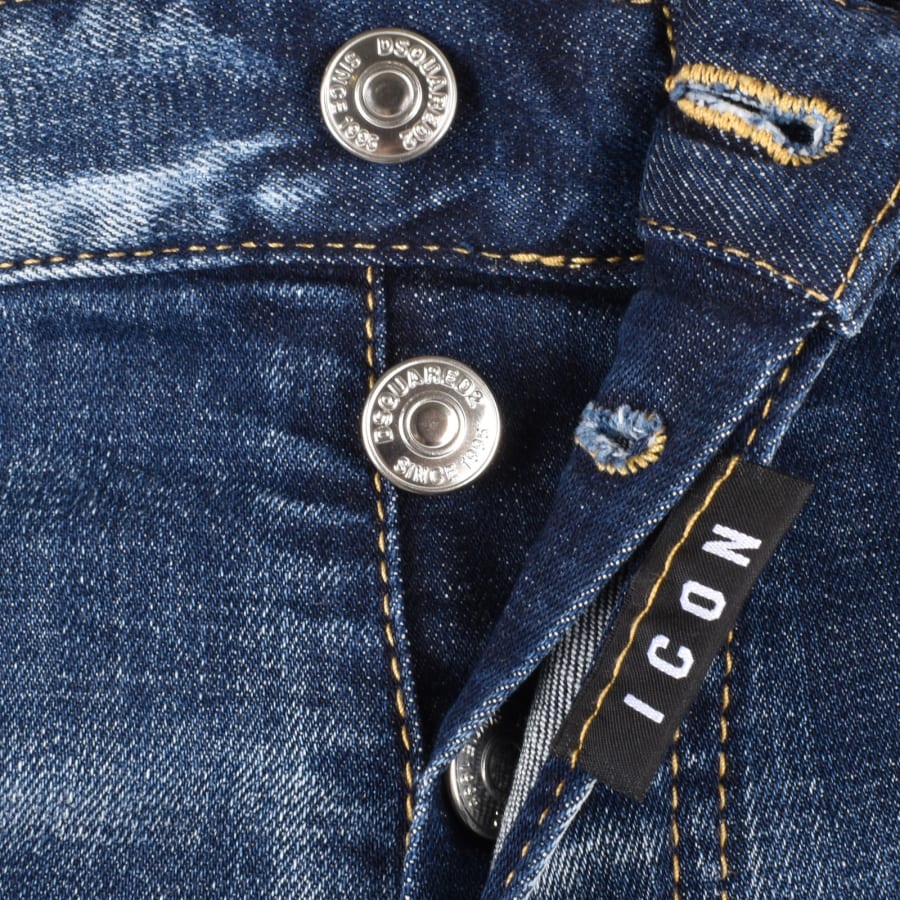 DSQUARED2 Mid Wash Icon Jeans Blue